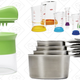 OXO Spiralizer, $11 | OXO Magnetic Measuring Cup Set, $15 | OXO Nesting Measuring Beaker Set, $15